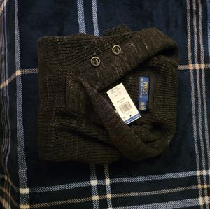 Brand new polo shawl sweater